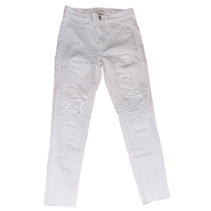White hi rise jeggings